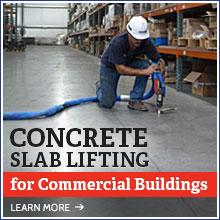 Concrete slab lifting for Commercial Buildings